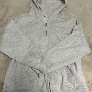 Garage Light Gray Zip-Up Hoodie